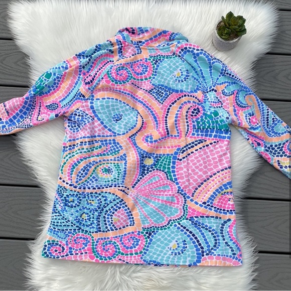 Lilly Pulitzer Multi Tile Wave Popover - Picture 5 of 5